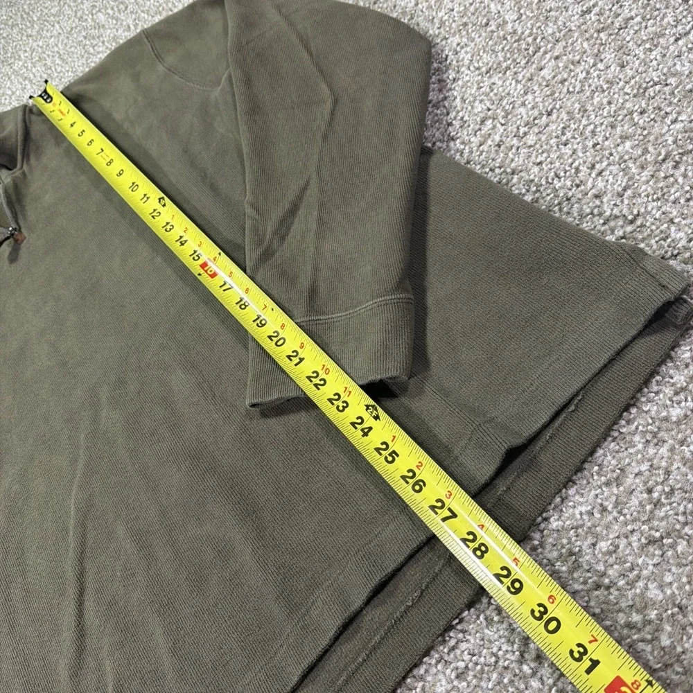 Vintage Polo Ralph Lauren Olive Green Quarter Zip XXL Vintage Faded
